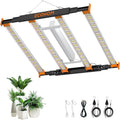 320W LED Grow Light 3x3ft Coverage Full Spectrum Daisy Chain Growing Light Dimmable &amp Retractable Bar Style Grow Lamp for Indoor Plants Greenhouse Vegetable Flower