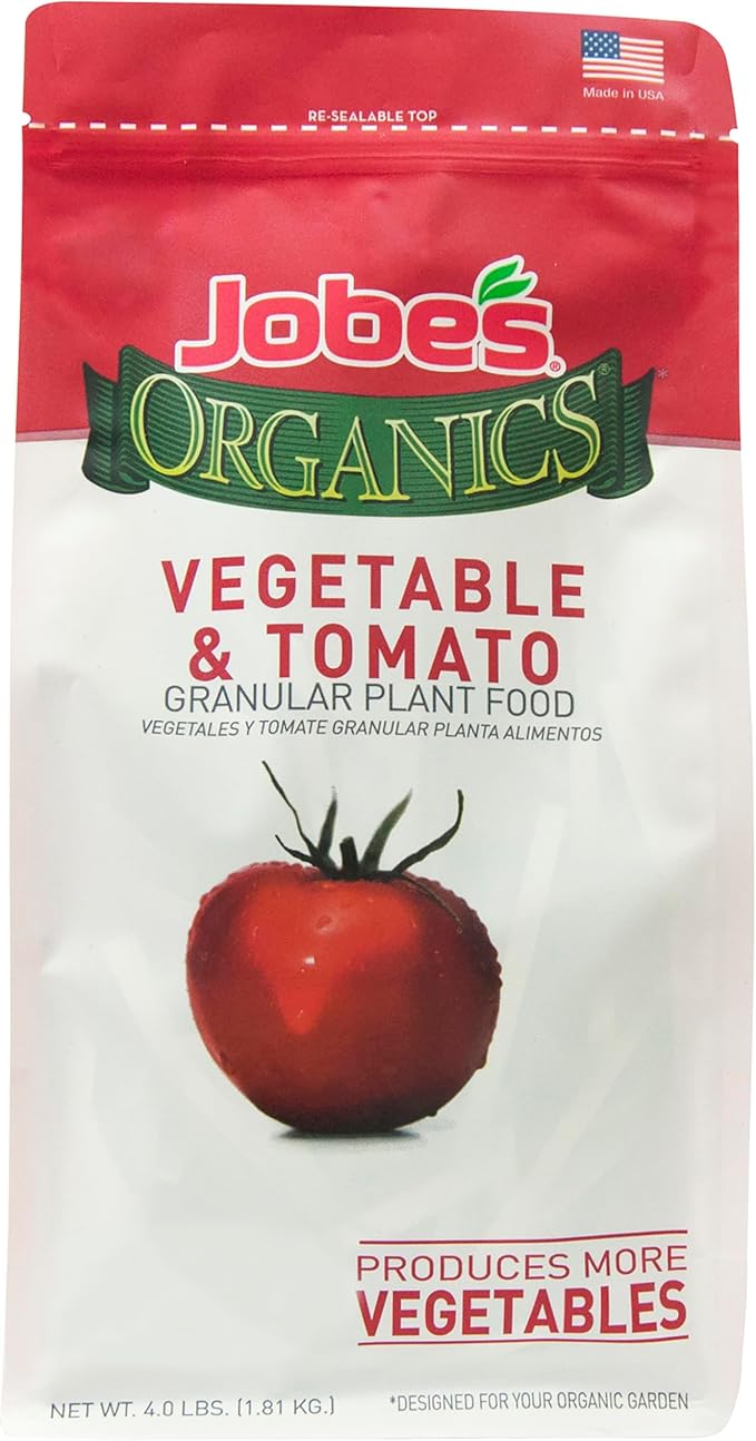 7128 Fish Emulsion Fertilizer and Jobe's Organics Vegetable Garden Fertilizer Bundle