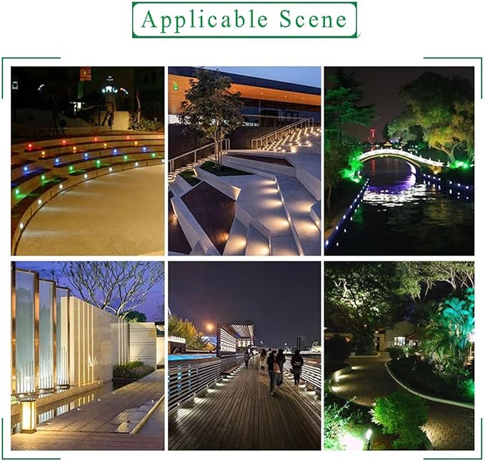 Outdoor Recessed Landscape Lights LED Buried Lights IP66 Waterproof Underground Light AC85-265V for Garden Yard Driveway Deck Pathway Spotlights