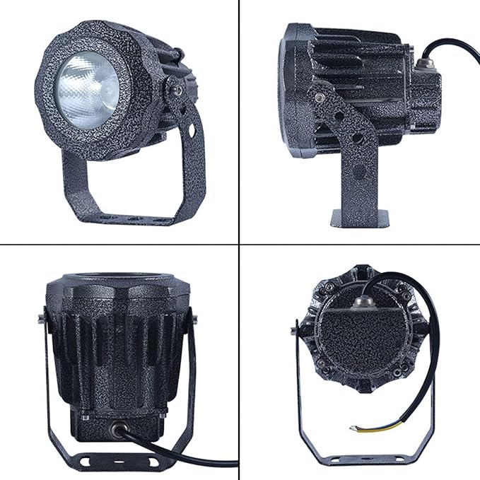 Led Spotlights - AC220V Outdoor LED Garden Light IP65 Waterproof Exterior Wall Lighting Engineering Lights Landscape Lighting for House Lawn Courtyard Park Tree Light(Blue10W(ac220v))