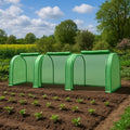 Greenhouses for Outdoors Heavy Duty Large Walk in Green Houses for Outside with Roll-Up Door &amp Reinforced Frame