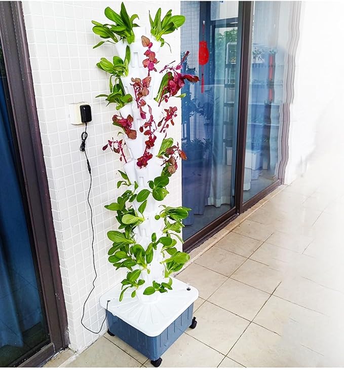 Hydroponics Growing SystemHydroponic System 8 Layer/10 Layer/12 Layer Home Balcony Yard for Planting Various Leafy Vegetables Flowers Herbs GYL24824(Color:B2Size:8 Layer)