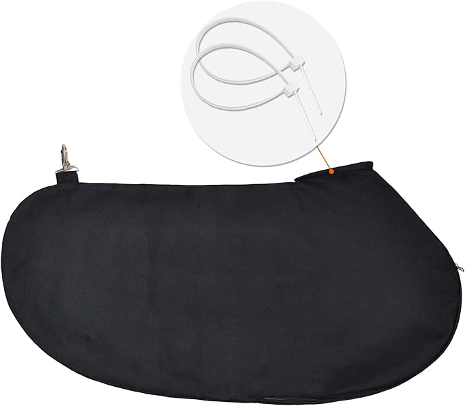 Surblue Replacement Collection Dump Bag for Ultra Blower Rake and Vacuum Leaf Blowers (70L Black)