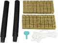 JTLB 72 Set 1 Inch Rockwool Cubes with 2 Inch Net Pots for Hydroponics Growing System Good Water Absorption Hydroponics Mesh Net Cup Kit for Home