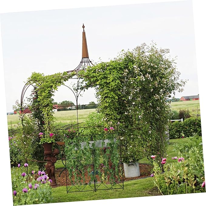 2Pcs Foldable Plant Climbing Trellis for Garden Sturdy Support for Vines and Climbing Plants Adjustable Height Green Support Accessories