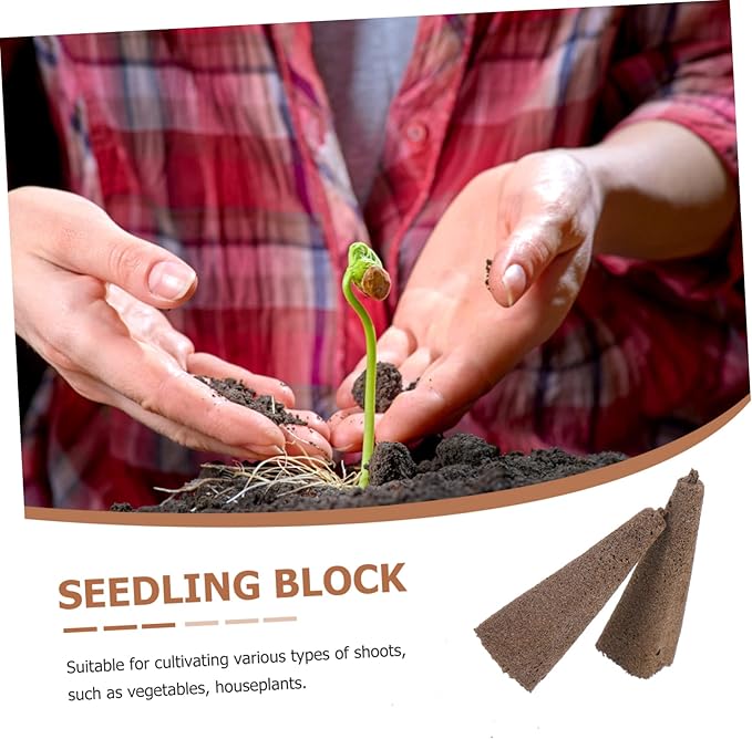 Cultivation Nutrient Soil Block 50pcs Gardening Supplies Compressed Peat Blocks Easy Transplanting