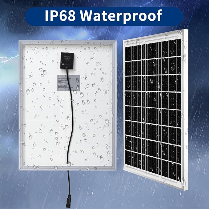 High-Speed Solar Attic Fan Kit 2pcs 20W Solar Panels + 25W DC Fan (Max 1500RPM) Plug and Play for Attic Roof Vent Greenhouse or Chicken Coop