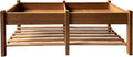 Raised Garden Bed 72'' x 23.5'' x 30''—Fir Wood Elevated Planter Connected Double Raised Bed Garden Planters with Upgraded Bottom Storage Shelf Raised Beds for Outdoors (Patio/Backyard)