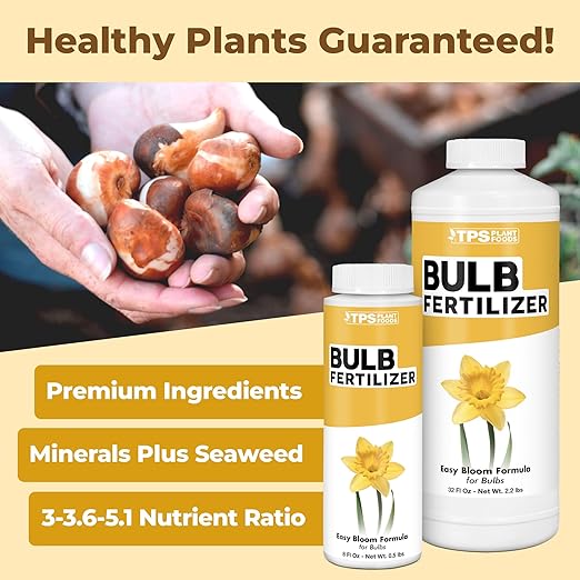 Bulb Fertilizer Complete Liquid Bulb Plant Food for All Bulbous Plants 32 oz (1 Quart)