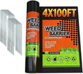 Weed Barrier Landscape Fabric Weed Barrier Landscape Fabric Durable Geotextile Fabric for Landscaping French Drains (4 * 100)