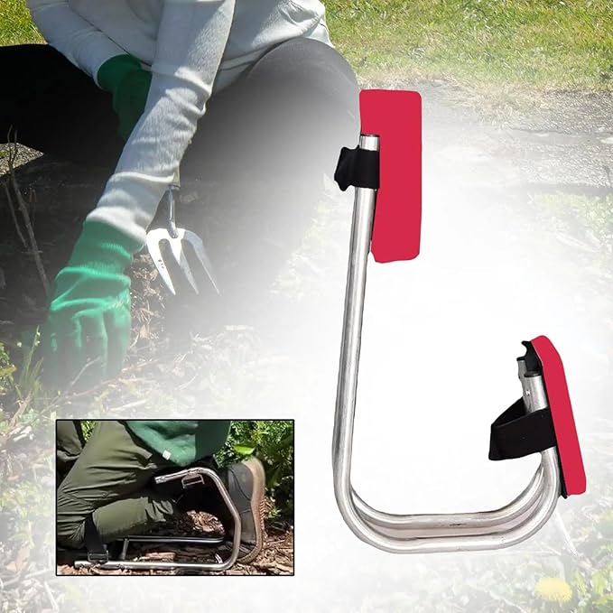 Portable Gardening Kneeler - Protecting Knees Seat Knee Seat for Gardening - Gardeners Tool Seat for Protect Knees(Red)