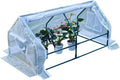 47.2 L × 23.6 W × 23.6 H Mini Greenhouse for Indoor OutdoorPortable Mini Greenhouse Heavy-Duty PE Plant Cover Tent  Tabletop Greenhouse for Small Plants Seedling Humidity Dome White