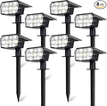 Sucolite 8-Pack Solar Spot Lights Outdoor Waterproof IP65 3 Lighting Modes 2-in-1 Solar Landscape Spotlights for Yard 59 LED Solar Powered Wall Lights for Garden Pathway Driveway Walkway Cool White