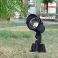 Outdoor LED Spotlight COB Lawn Projector Round Tree Light 5W/10W/20W/30W Recessed Spotlights for Hotel Indoor Courtyard Garden Park Flag Lighting(A White30W)