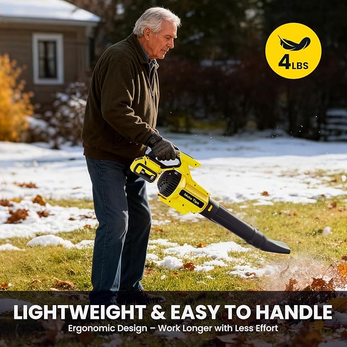 Cordless Leaf Blower for Dewalt 20V Max Battery (Tool Only) – Powerful Brushless Motor Delivers Up to 715 CFM &amp 150 MPH 3-Speed LED Display Control Lightweight Design for Yard Lawn Driveway S