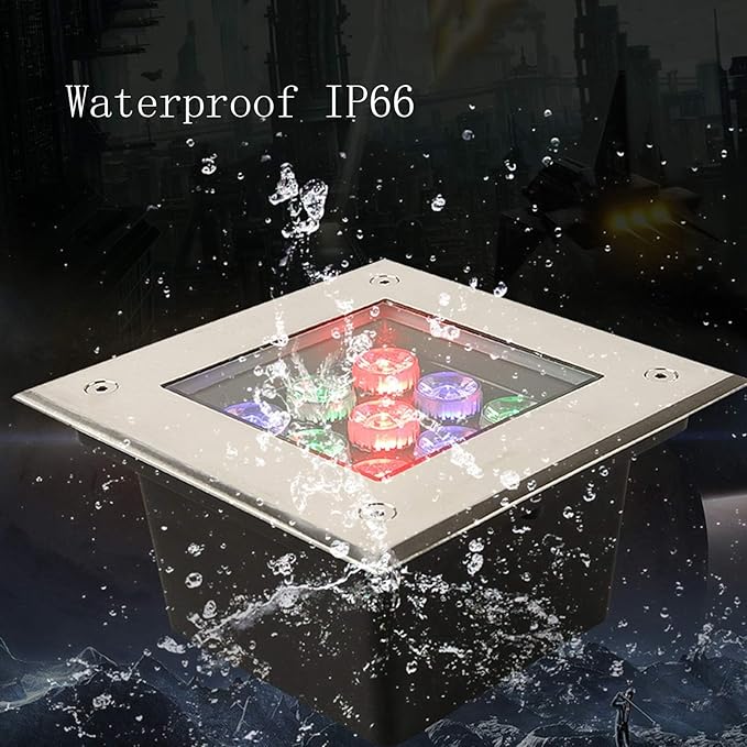 Square Ground Landscape Light - Outdoor Underground Light LED Outdoor Spotlight Waterproof IP66 Landscape Lights AC85-110V Recessed Outdoor Underground Light For Terrace Pathway Lawn (Vert 36
