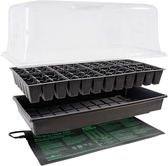 HYDROFARM Germination Hot House with Heat Mat Hydroponic Flower Grow (2-Pack)