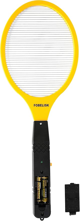 Bug Zapper - Electric Fly Swatter - Mosquito Zapper Killer - Fly Zapper - Electric Fly Swatter Racket for Camping Travel Outdoor and Indoor Pest Control (2AA Batteries Included)