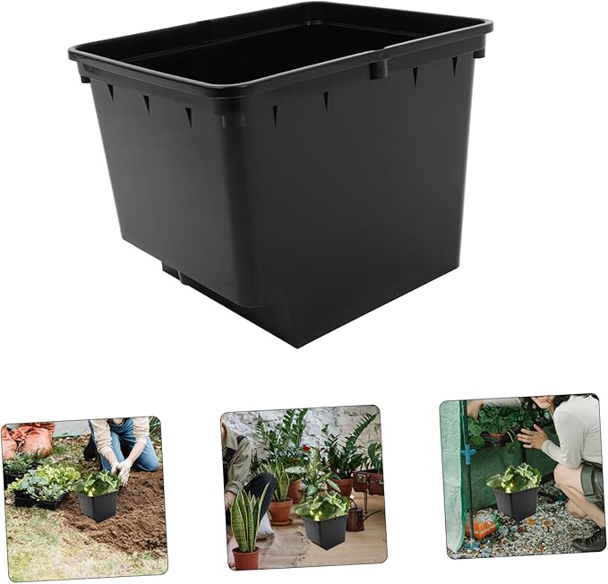 Milisten 1set Hydroponic Soilless Cultivation Buckets for Vegetables Fruits Easy Assembly Growing Box for Balcony Greenhouse Material No Lid
