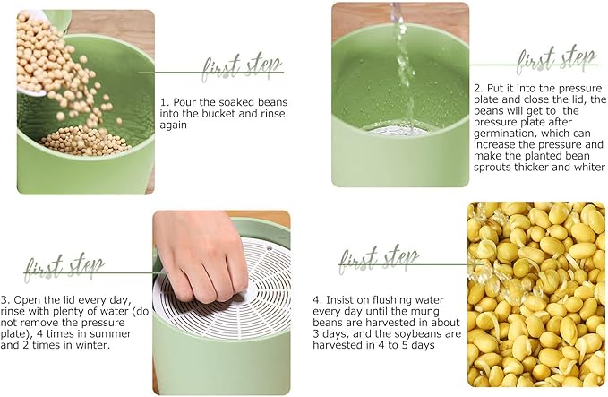Seed Germination Bean Sprouts Growing Easy Machine Automatic Food Grade For Rice Wine