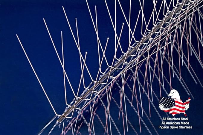 Nixalite Pigeon Spike Stainless Steel Bird Spikes (100 Ft 50-2 Ft. Strips)