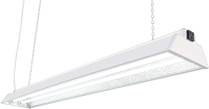 Durolux DL842N T5 4-foot 2 Fluorescent Lamps Grow Lighting System with 10000 Lumens and 6500K Full Sunlight Spectrum and Low Profile 7 Wide Reflector