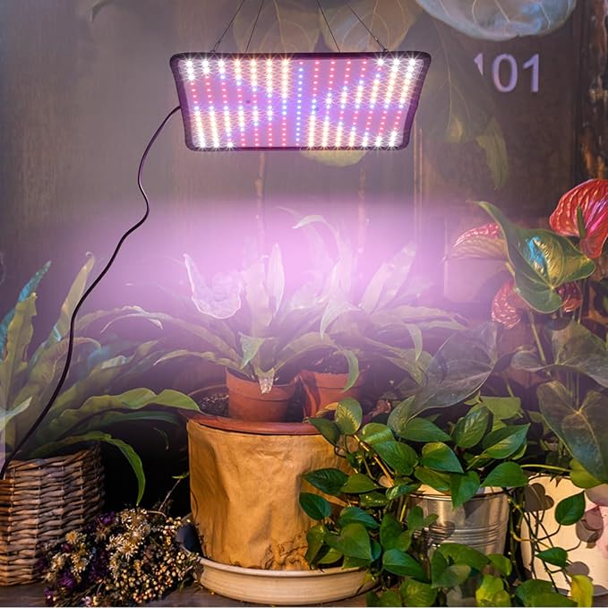 Plant Grow Light Lamp Dimmable Hanging Chain for Greenhouse Live Houseplants