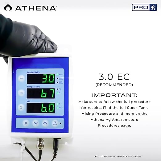 Athena Pro Grow | Dry Soluble Hydroponic Fertilizer for Vegetative Growth | Plant Food with NPK 2-8-20 | Professional-Grade Nutrients for Soil &amp Hydroponics | 10 LB