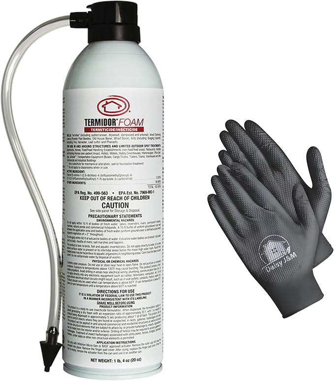 Termidor Foam 16 oz with Disposable Nitrile Gloves