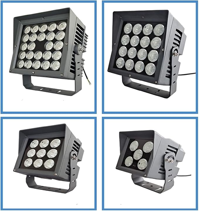Rotating Spotlight Outdoor Landscape Light - Waterproof Projector with Long Range Beam for Garden Patio and Yard