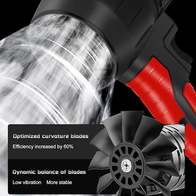 Compressed Air Duster Mini Turbo Violent Fan Handheld Cordless Leaf Blower 35000RPM Portable Electric Rechargeable Blower for Lawn Patio Car Home