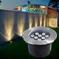 Ground Landscape Lights - Outdoor Buried Lights AC85-265V Outdoor Recessed Spot Light IP66 Waterproof Underground Light LED for Garden Pathway Patio Step Deck(Red6W)