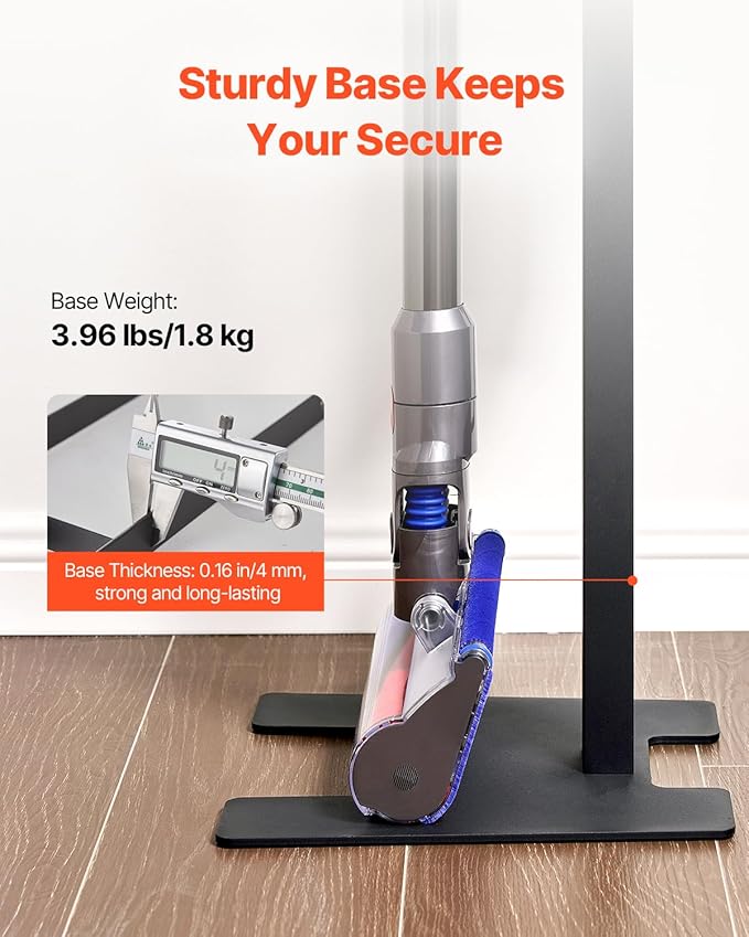 VEVOR Vacuum Stand Compatible with V6 V7 V8 V10 V11 V15 Stable Vacuum Stand Holder with 6 Hooks for DC30 DC31 DC34 DC35 DC58 DC59 DC62 D74 Cordless Upright Vacuum Cleaners &amp Accessories