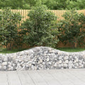 Arched Gabion Baskets Galvanized Metal Planter Plant Flower Beds Gardening Boxes Outdoor Box 78.7x19.7x15.7/23.6