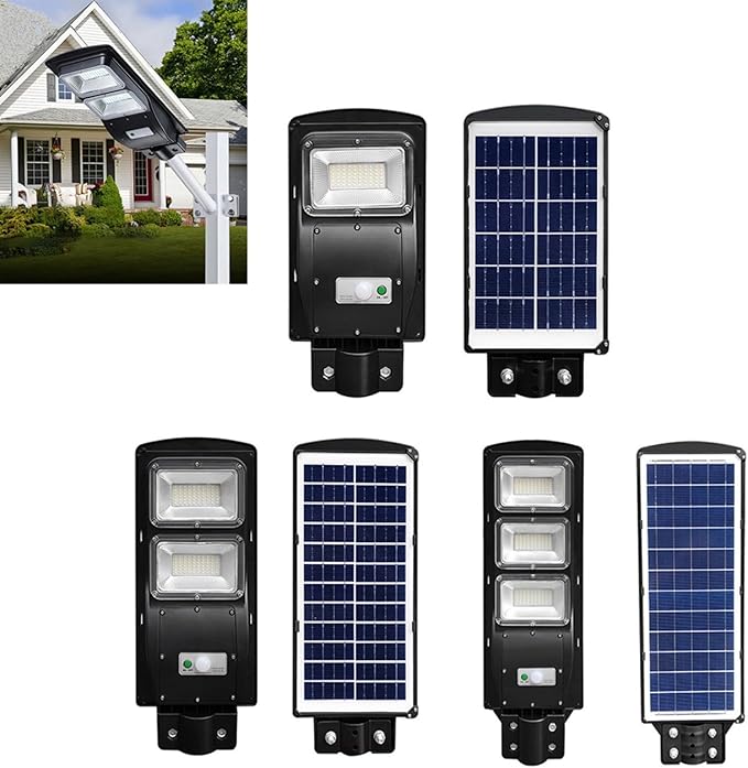 Vacumis Solar SpotlightsWaterproof And Dustproof High-Strength Construction For Yard Garden Patio Camping Lighting And Device Charging Station In Black(46.8cm)