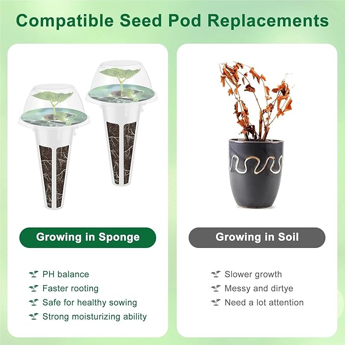 Net Pots for Hydroponics 100PCS Reusable Hydroponic Seed Pod Baskets