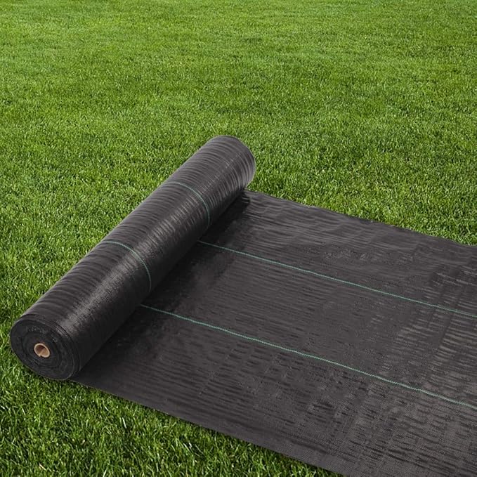 4x300ft Weed Barrier Landscape FabricsHeavy Duty Woven Landscape FabricDriveway Fabric Ground CoverGarden Ground Cover Weed Control Fabricsfor Patio Lawn Flower Bed Pathway Greenhouses (Black)