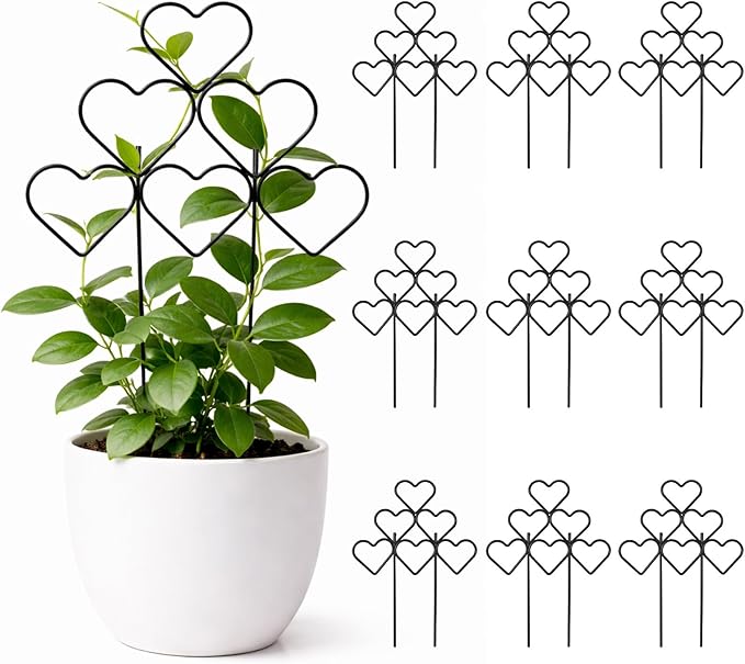 ZOUTOG 15 Inch Trellis for Climbing Plants Outdoor 9 PackRustproof Metal Garden Trellis for Potted PlantsSturdy Houseplant Support Indoor Outdoor for Ivy Pothos Monstera Hoya Flower Vine