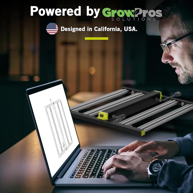 NHI3200 320W LED Grow Lights Commerial Full Spectrum Bar Style LED Grow Lamp for Indoor Plants Dimmable Daisy Chain 3X3ft Coverage Growing Lamp for Hydroponics Greenhouse Plant Growing