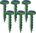 Mole Repellent Solar Powered 6 PackUltrasonic Gopher RepellentIP 65 Waterproof Outdoor Sonic DeterrentEffective Get Rid of Snake Vole Chipmunk Skunk GroundhogFamily &amp Pet Safe