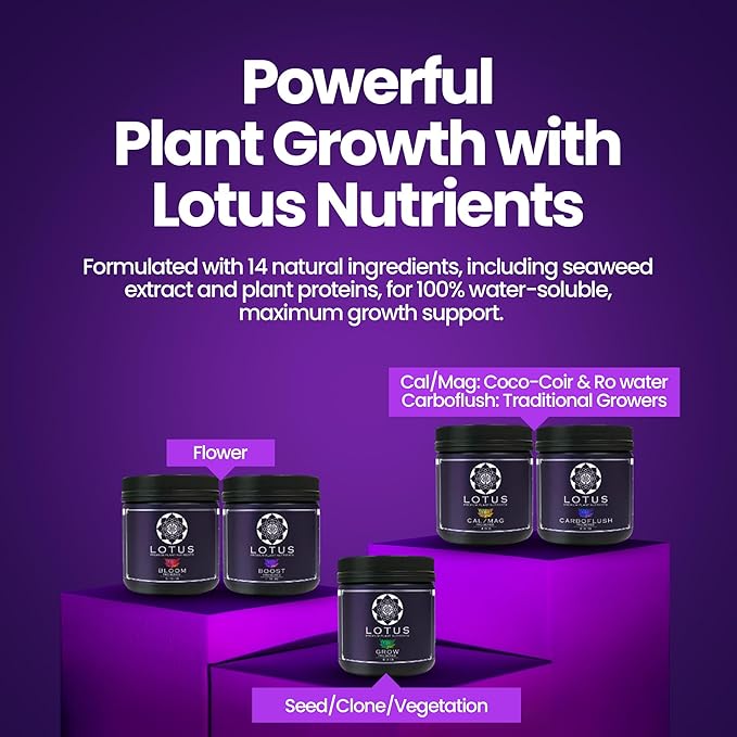 Grow Pro Series - Hydroponic Plant Nutrients and Fertilizer Water Soluble Plant Food - Massive Roots Made for Coco Coir Hydro &amp Soil Enhances Flowering &amp Fruiting Indoor &amp Outdoor Gr
