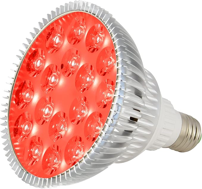 ABI True 26W Red 620-630nm PAR38 LED Grow Light Bulb with Active Cooling for Flowering