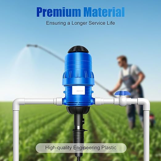 Drip Infusion Fertilizer Machine Proportional Injector Water-Driven Injector Chemical Fertilizer Medicator 0.4-4% Adjustable Fertilizer Injector for Industry Garden Hose Livestock
