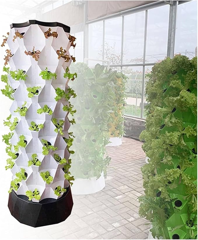 Hydroponics Growing SystemABS Material + Timer Intelligent Vegetable Growing Machine - Hydroponic Growing System for Fruits and Vegetables GYL24824(Color:Size:48Pots)