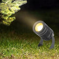 Rotation Spotlight IP67 Waterproof LED Landscape Lights LED Beam Wall Washer Spotlights Long Throw Narrow Beam for Outdoor Building LightingWarm White 5W(DC24V)
