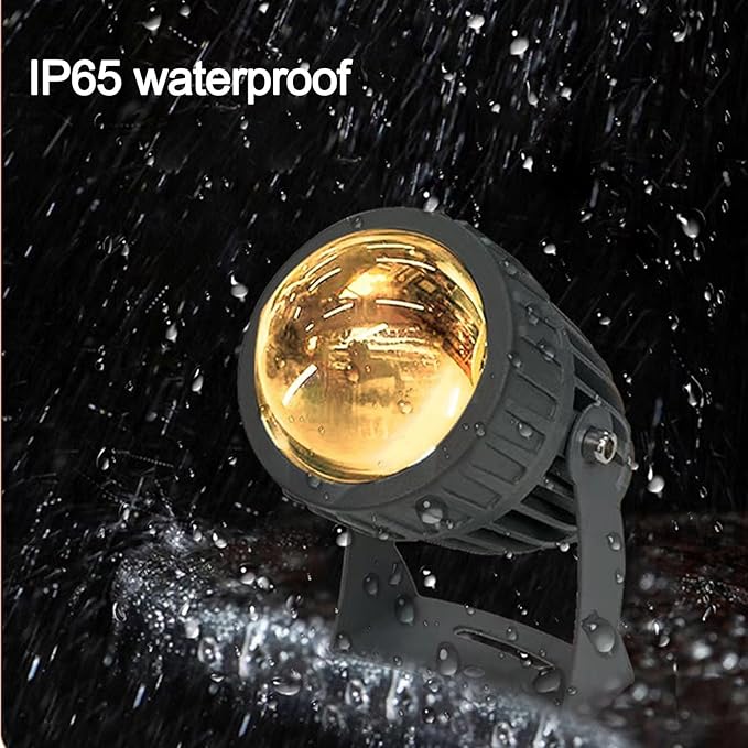 Rotation Spot Lights - 10W LED Wall Washer Narrow Beam Spotlight Long Range LED Floodlights IP65 Waterproof Outdoor Architectural Landscape Lighting Beam Spotlight(Red)