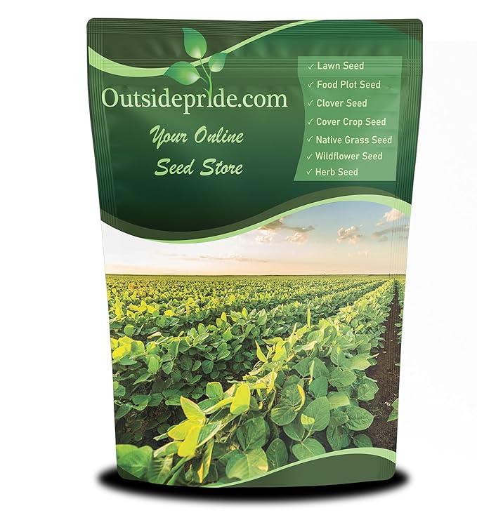 Outsidepride Soybean Seeds - 5 lbs High-Protein &amp High Yield Heirloom Variety Soy Beans Ideal for Oil Processing Forage Animal Food Plots &amp Wildlife Feed for Poultry &amp Other Farm Anima