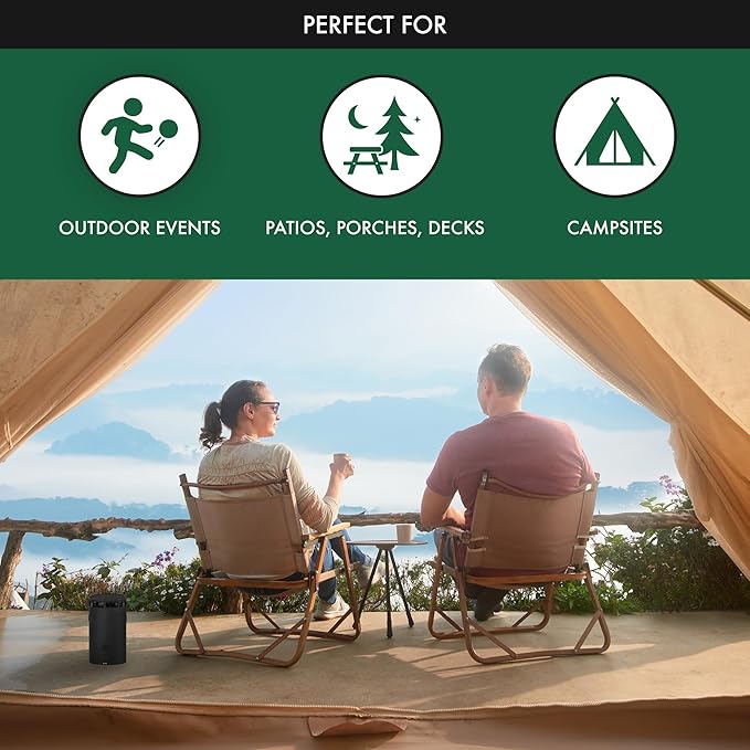 STEM Zone Mosquito Repellent Device Easy-to-Use Outdoor Insect Protection with Proven Essential Oils People and Pet Safe Solar and USB-C Charger Waterproof - Includes 1 Device &amp 1 Pod