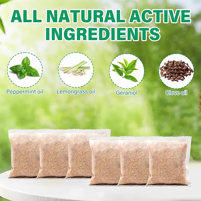 24 Pack Wasp Repellent Pouches for Indoor Outdoor Peppermint Oil Bee Repellent Keep Carpenter Bees Hornets and Yellow Jackets Away from Patio Yard Garden Natural Wasp Deterrent Safe for Pets