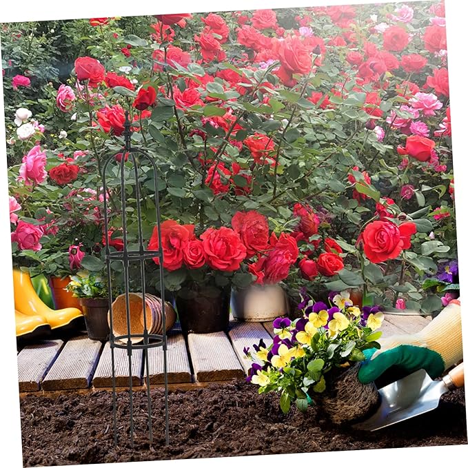 Plant Climbing Trellis Plants Garden Arch Trellis Metal Garden Trellis Garden Obelisk Trellis Indoor Plant Trellis Tomato Trellis Black Pp